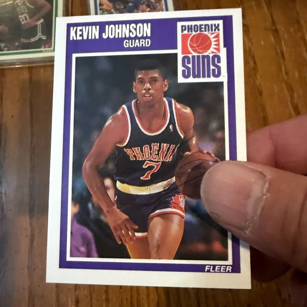 1989-90 Fleer NBA Basketball Card Lot Karl Malone Wilkins Kevin Johnson HOF